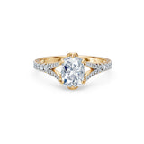 Cushion Lab Grown Diamond Micro Pave Eternity Ring 1.5ct by Qutahia Jewellery