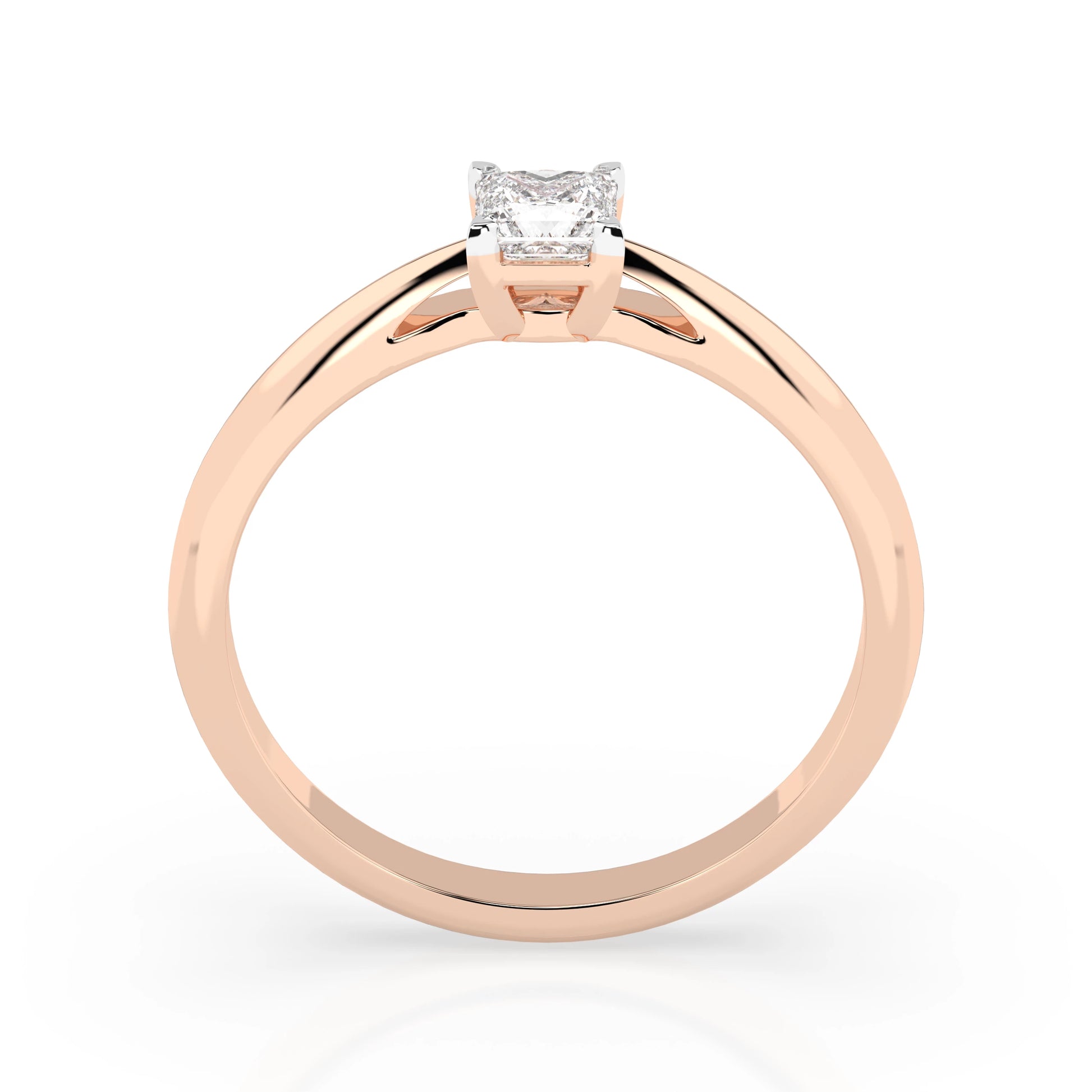 Solitaire Ring (Princess), 0.3 ct — 101-10190(0.30)PR
