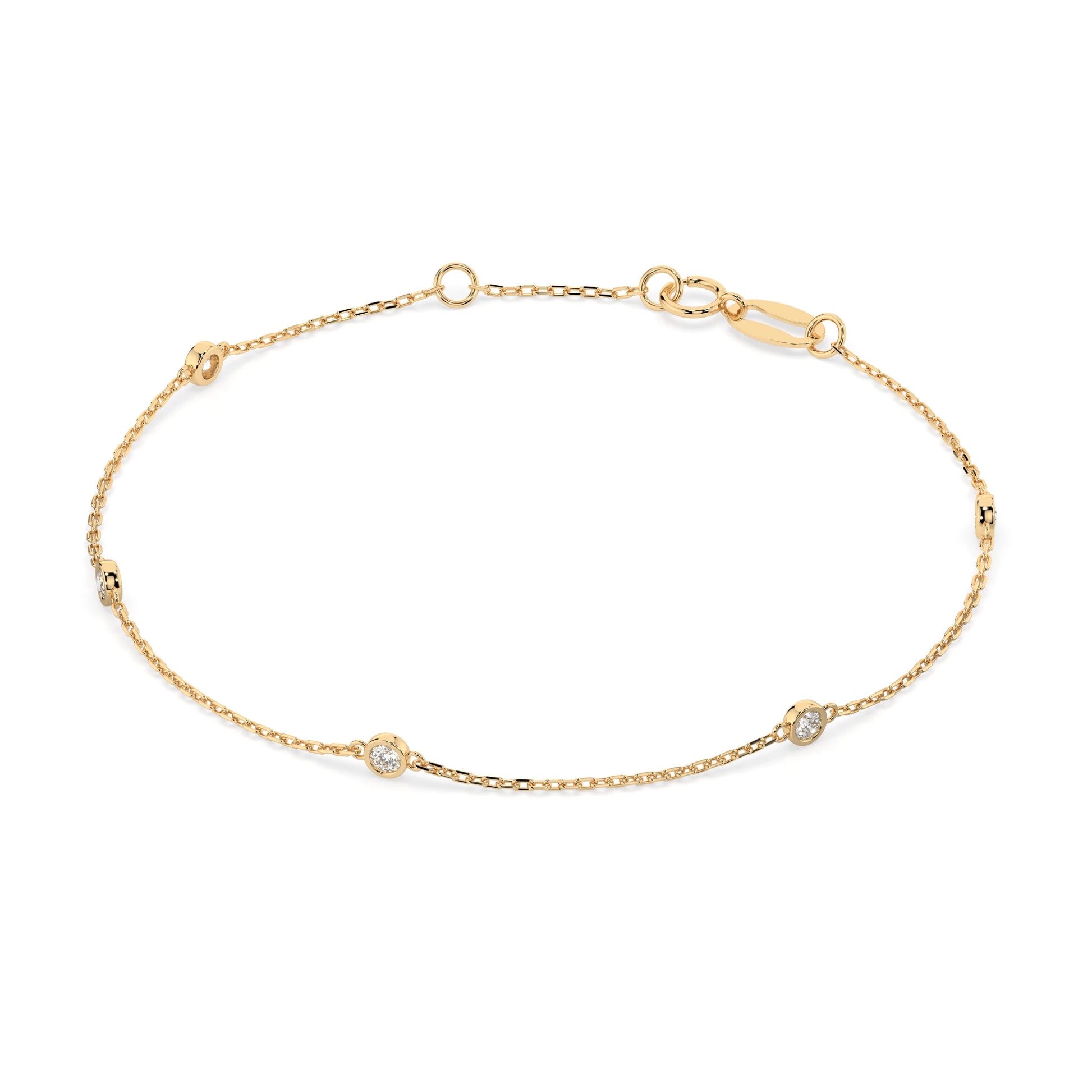 Minimalism Bracelet (Round), 0.14 ct — 105-10008/5(1.9)