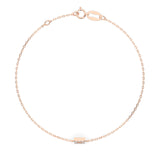 Diamond Bracelet Gold Round 0.06ct by Qutahia Jewellery