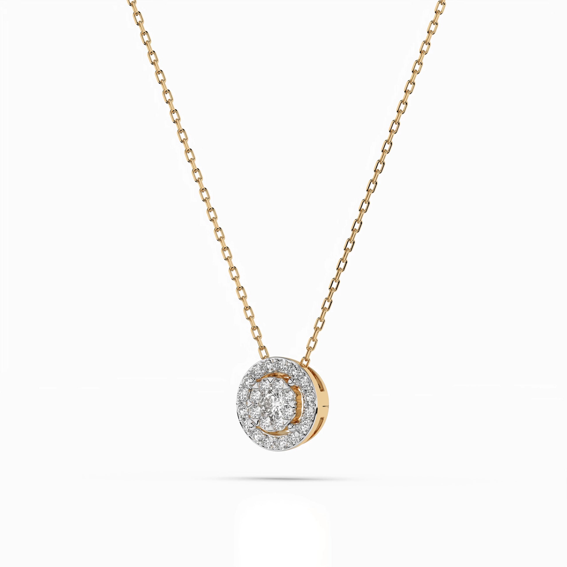 Illusion Necklace (Round), 0.06 ct — 104-10002(2.5)