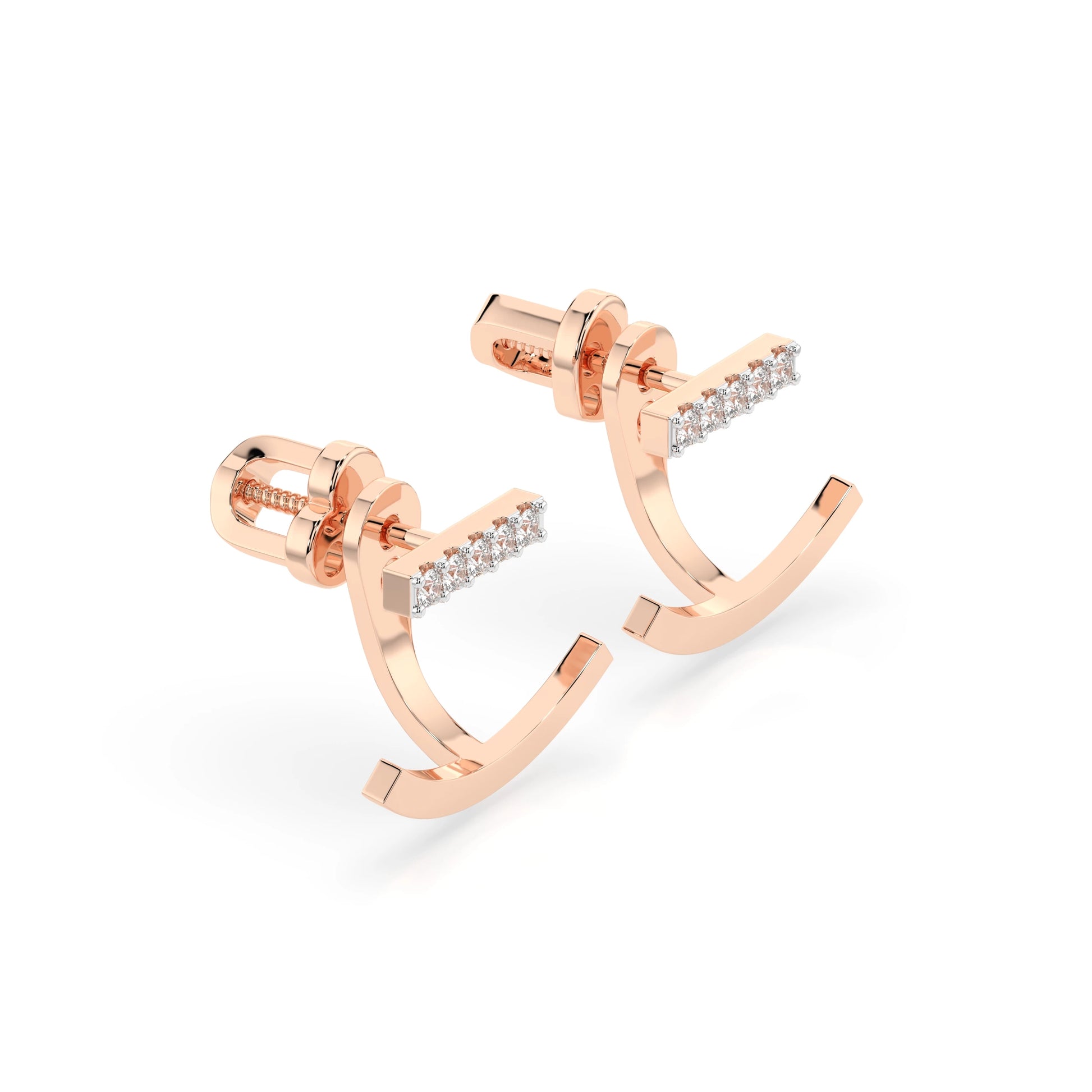 Minimalism Earring (Round), 0.15 ct — 102-10084