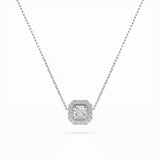 Diamond Eternity Necklace Princess 0.17ct by Qutahia Jewellery