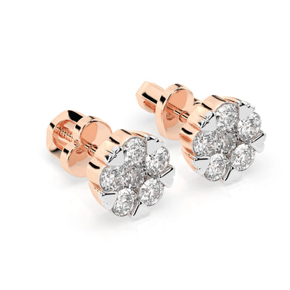 Illusion Earring (Round), 0.2 ct — 102-10015/2(3.0)