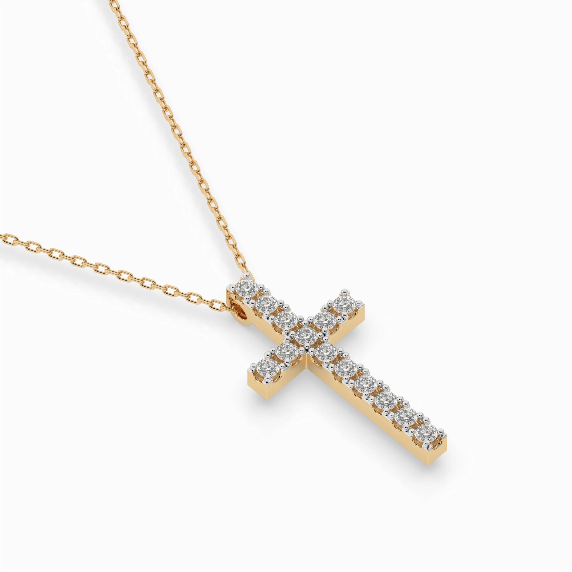 Minimalism Necklace (Round), 0.2 ct — 104-10025