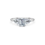 Emerald Lab Grown Diamond Classic Pave Eternity Ring 1.0ct by Qutahia Jewellery