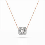 Diamond Eternity Necklace Round 0.4ct by Qutahia Jewellery