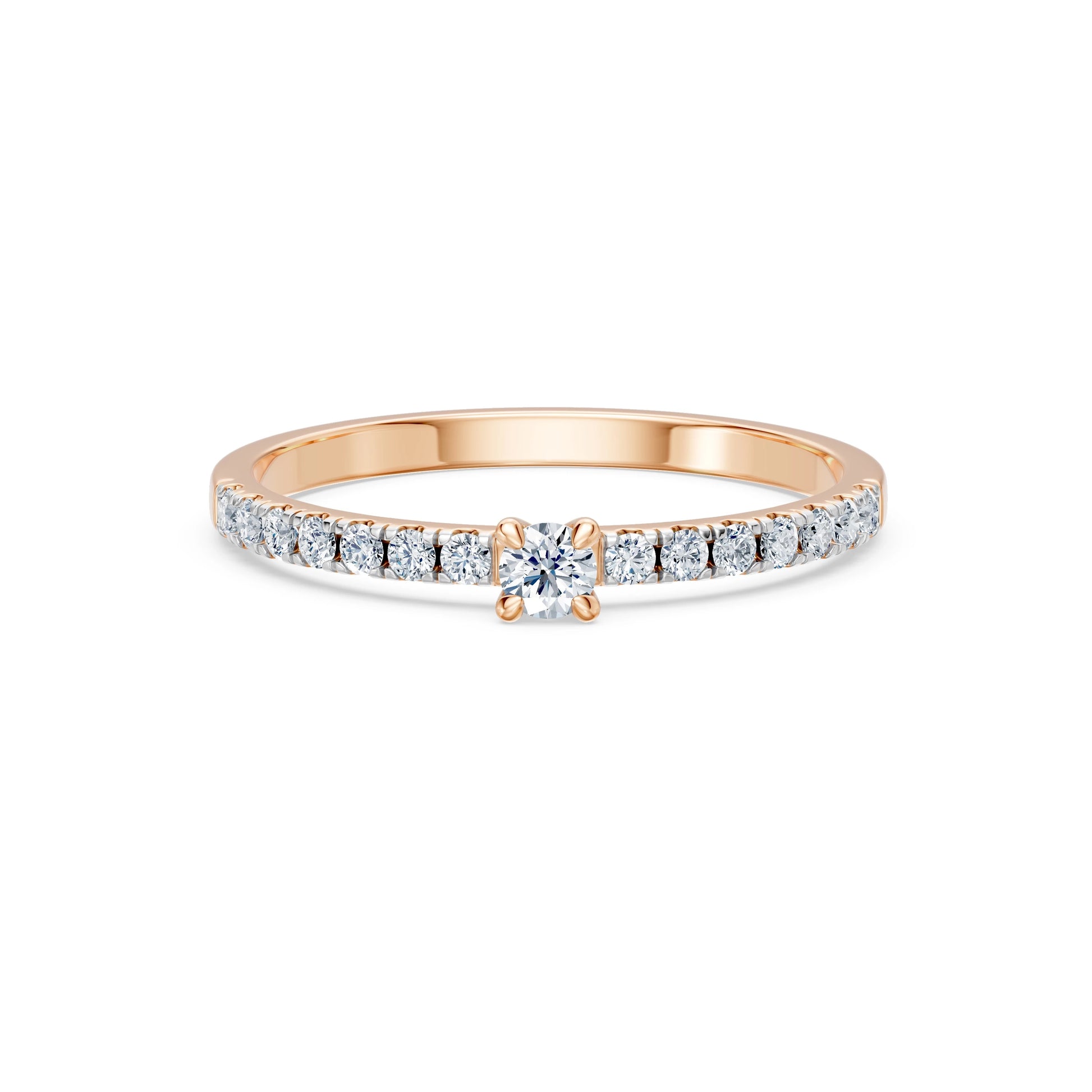 Solitaire Eternity Ring, 0.09 ct — 101-10126/1(2.8)