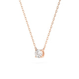 Diamond Pendant Necklace Round 0.15ct by Qutahia Jewellery