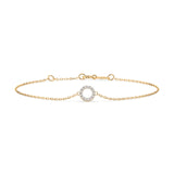 Diamond Bracelet Gold Round 0.07ct by Qutahia Jewellery
