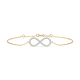 Diamond Bracelet Gold Round 0.19ct by Qutahia Jewellery