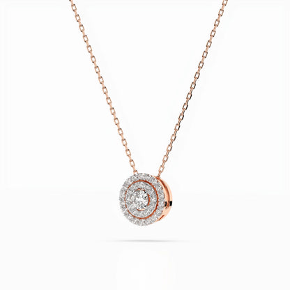 Illusion Necklace (Round), 0.09 ct — 104-10043