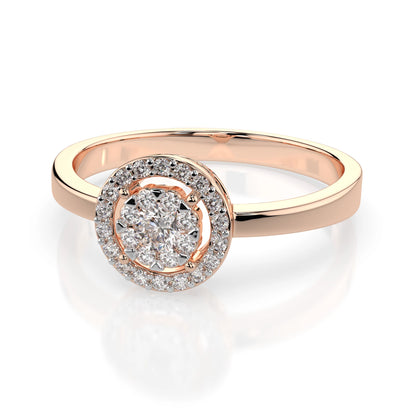 Illusion Ring (Round), 0.06 ct — 101-10018/1(2.5)