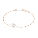 Diamond Bracelet Gold Round 0.07ct by Qutahia Jewellery