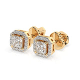 Diamond Eternity Earrings Princess 0.34ct by Qutahia Jewellery