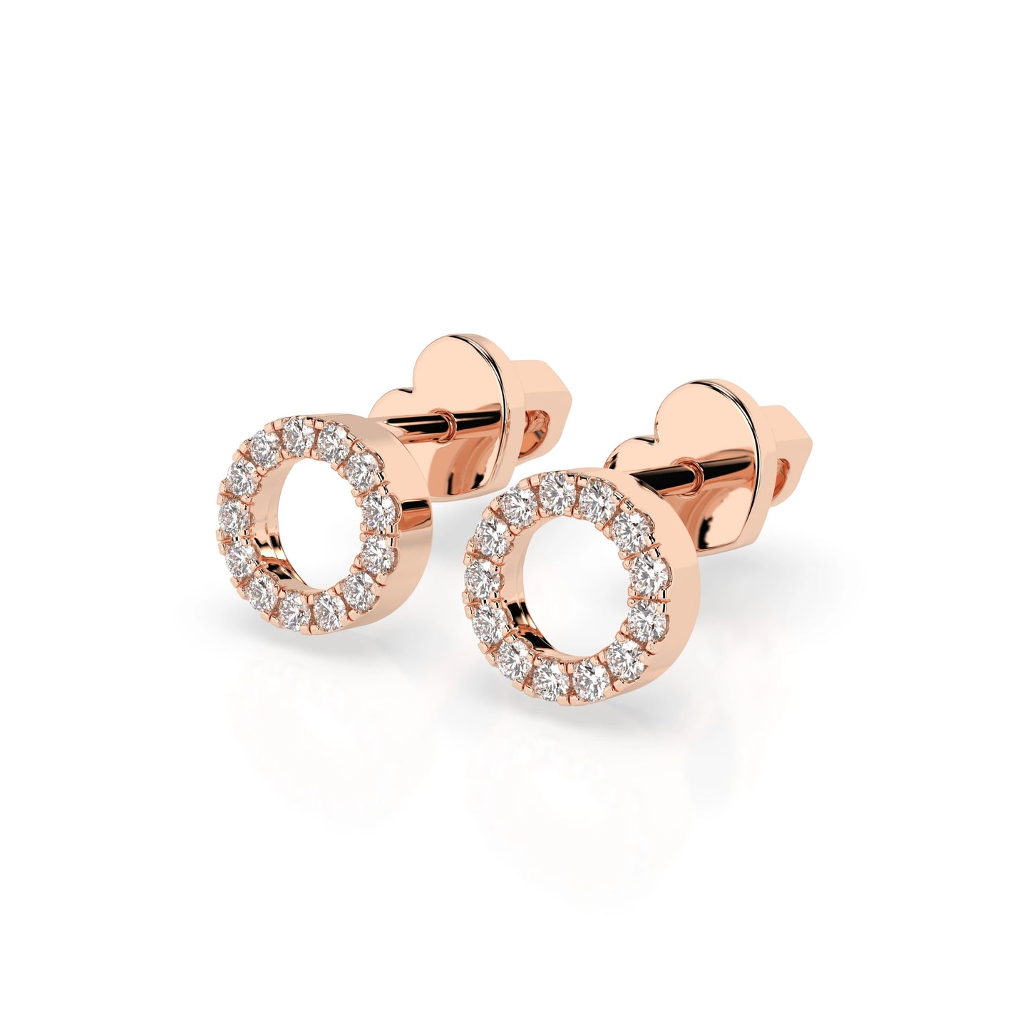 Minimalism Earring (Round), 0.16 ct — 102-10055