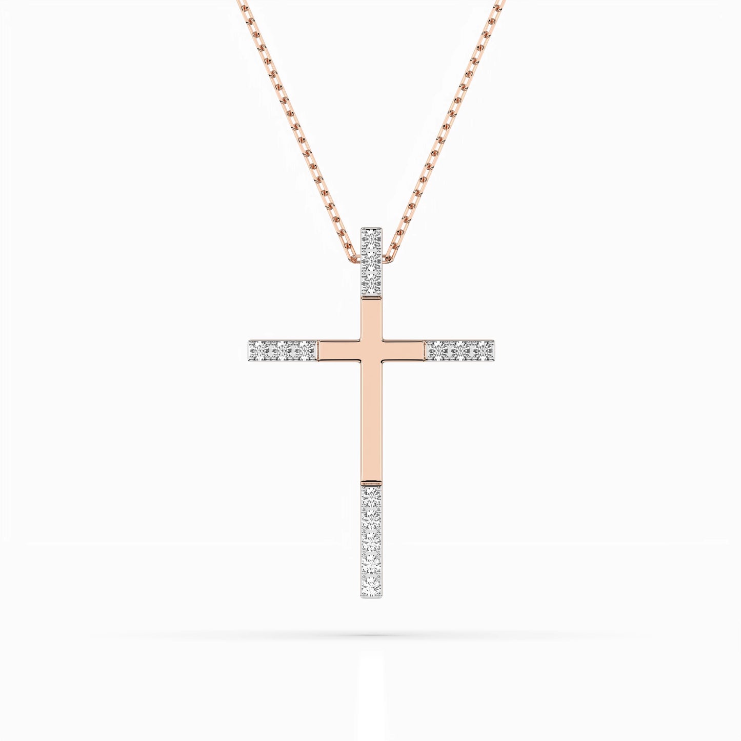 Minimalism Necklace (Round), 0.08 ct — 104-10016