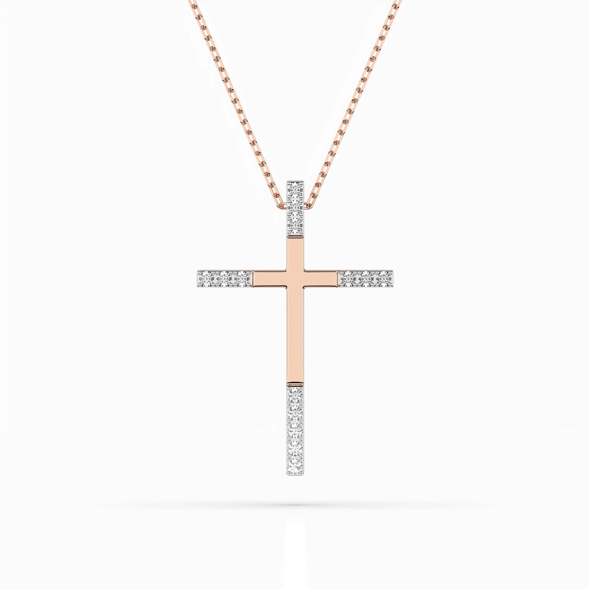Minimalism Necklace (Round), 0.08 ct — 104-10016