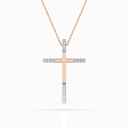 Minimalism Necklace (Round), 0.08 ct — 104-10016