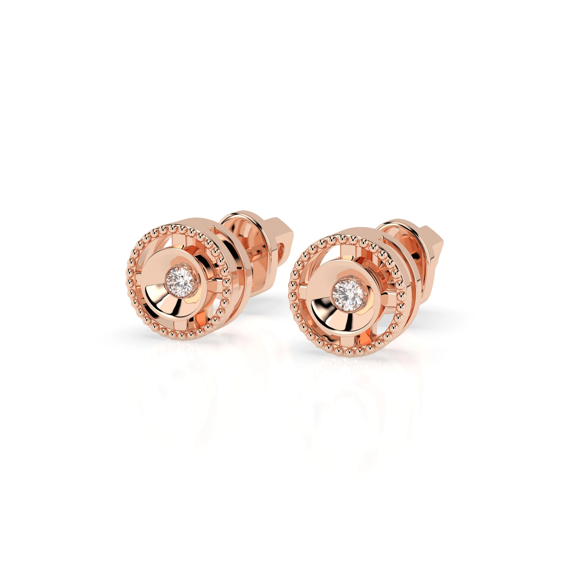 Minimalism Earring (Round), 0.04 ct — 102-10052
