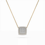 Illusion Necklace (Round), 0.12 ct — 104-10035