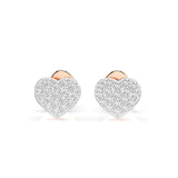 Illusion Diamond Earrings Round 0.18ct by Qutahia Jewellery