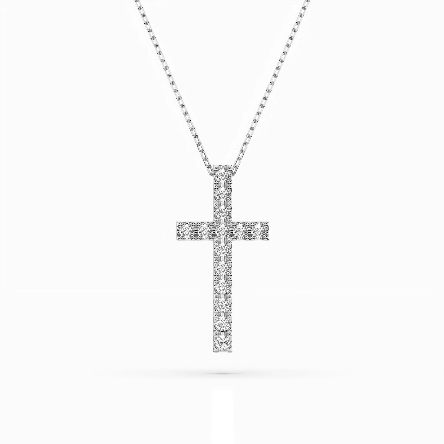 Minimalism Necklace (Round), 0.2 ct — 104-10025