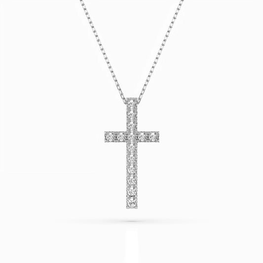 Minimalism Necklace (Round), 0.2 ct — 104-10025