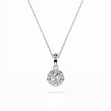 Diamond Eternity Necklace Round 0.2ct by Qutahia Jewellery