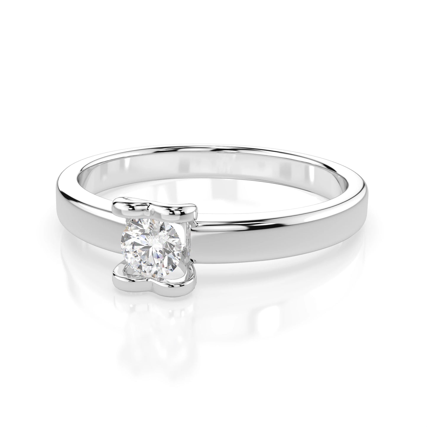 Solitaire Ring (Round), 0.15 ct — 101-10013(3.4)