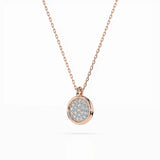 Illusion Necklace (Round), 0.12 ct — 104-10022