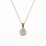 Illusion Necklace (Round), 0.01 ct — 104-10032