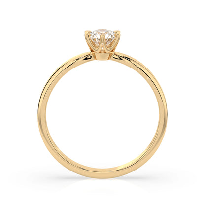 Solitaire Ring (Round), 0.3 ct — 101-10040(4.2)