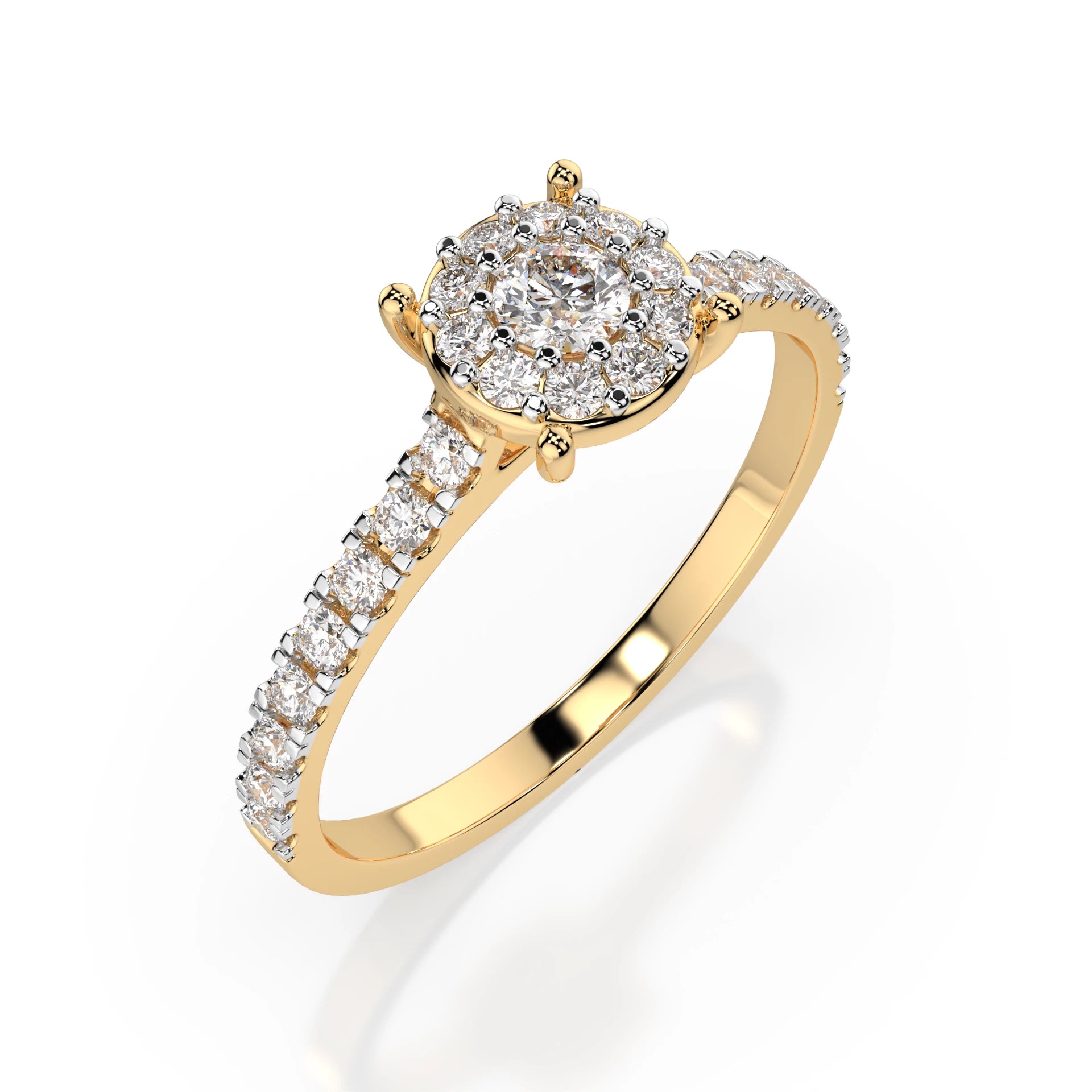 Solitaire Eternity Ring (Round), 0.15 ct — 101-10017(3.4)