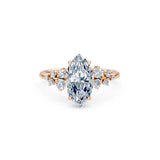 Marquise Lab Grown Diamond Classic Pave Eternity Ring 2.0ct by Qutahia Jewellery