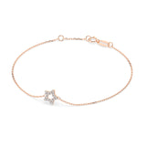 Diamond Bracelet Gold Round 0.08ct by Qutahia Jewellery