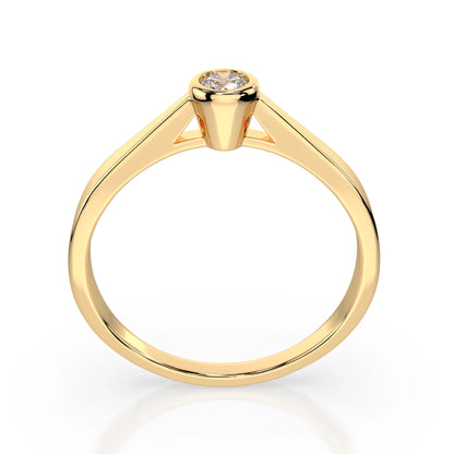 Solitaire Ring (Round), 0.15 ct — 101-10010(3.4)