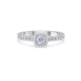 Round Brilliant Diamond Micro Pave Eternity Ring 0.2ct by Qutahia Jewellery