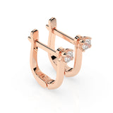 Small Diamond Earrings Round 0.2ct by Qutahia Jewellery