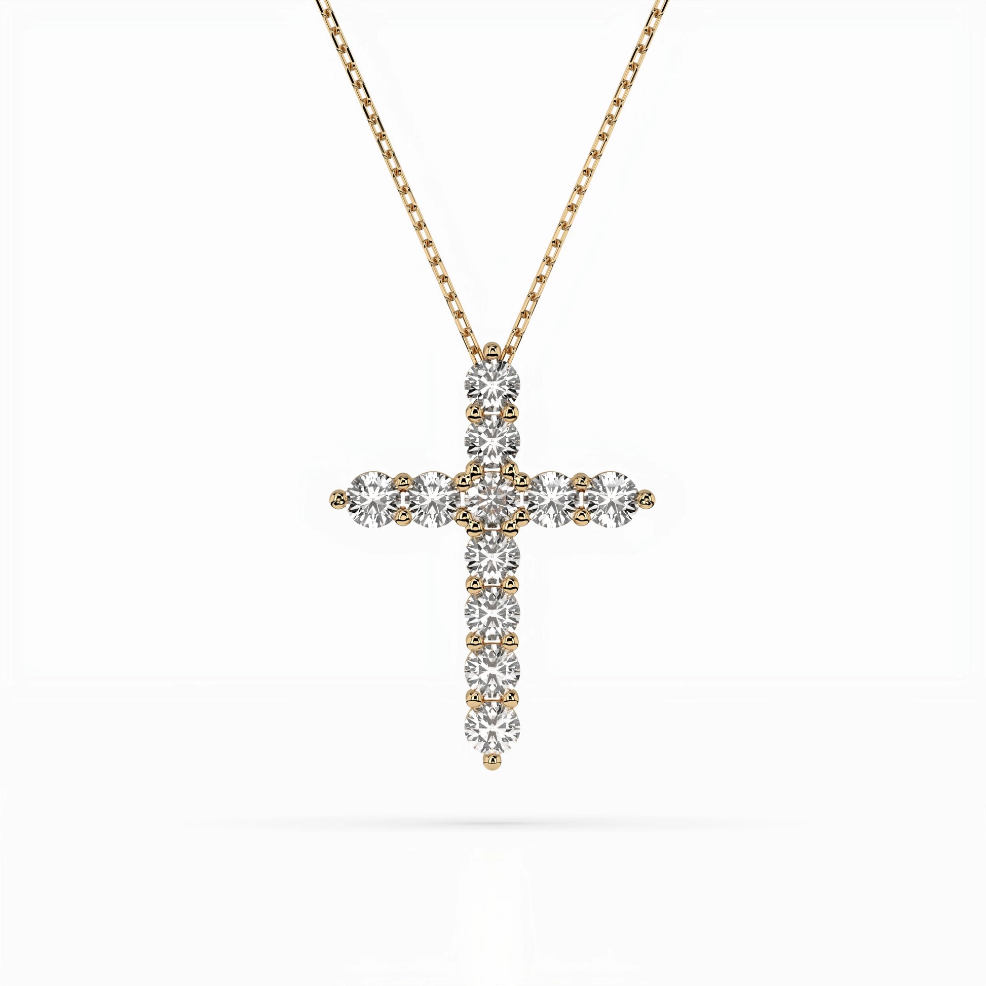 Minimalism Necklace (Round), 1.1 ct — 104-10039(3.0)
