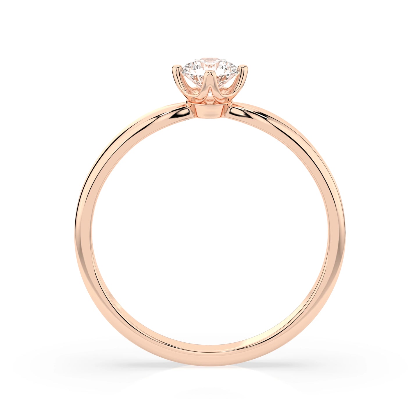 Solitaire Ring (Round), 0.3 ct — 101-10041(4.2)