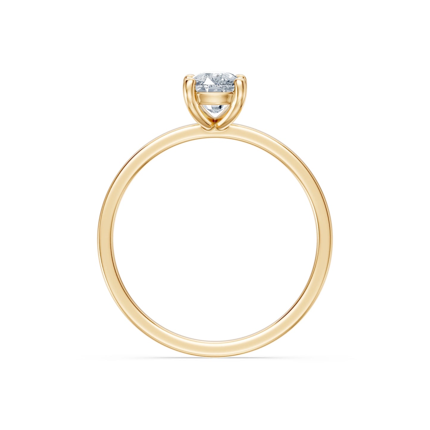 Cushion Lab Grown Diamond Solitaire Engagement Ring 1.0ct by Qutahia Jewellery