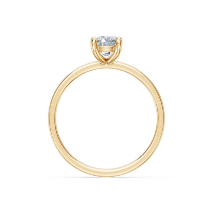 Cushion Lab Grown Diamond Solitaire Engagement Ring 1.0ct by Qutahia Jewellery