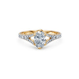 Oval Lab Grown Diamond Micro Pave Eternity Ring 1.0ct by Qutahia Jewellery