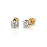 Diamond Stud Earrings Round 0.4ct by Qutahia Jewellery