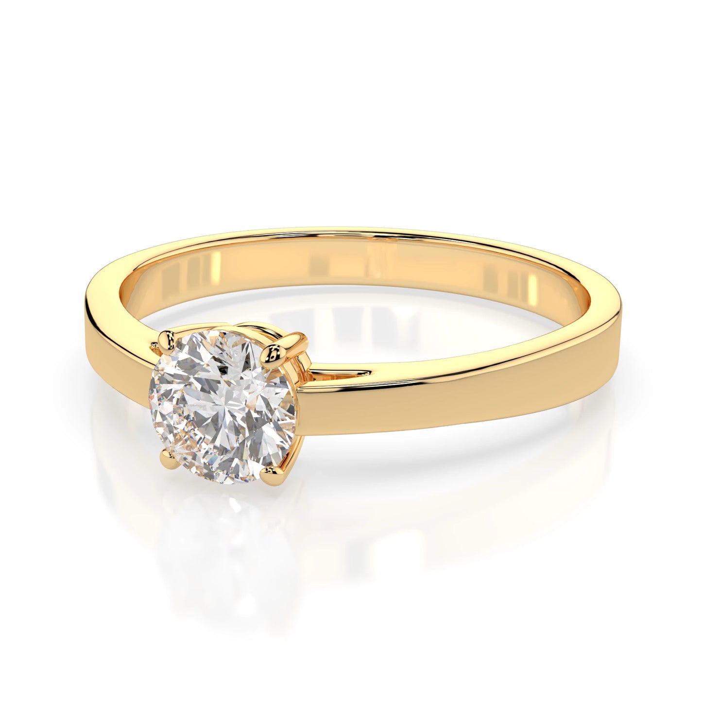 Solitaire Ring (Round), 0.5 ct — 101-10012/1(5.1)