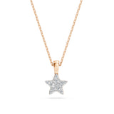 Delicate Diamond Necklace Round 0.03ct by Qutahia Jewellery