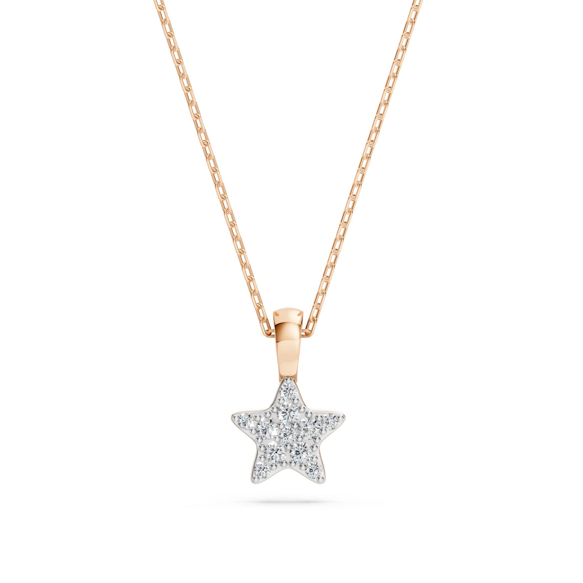 Minimalism Necklace (Round), 0.03 ct — 104-10077