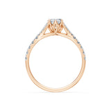 Emerald Lab Grown Diamond Micro Pave Eternity Ring 1.5ct by Qutahia Jewellery
