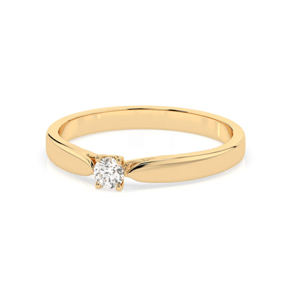 Solitaire Ring (Round), 0.08 ct — 101-10046(2.7)